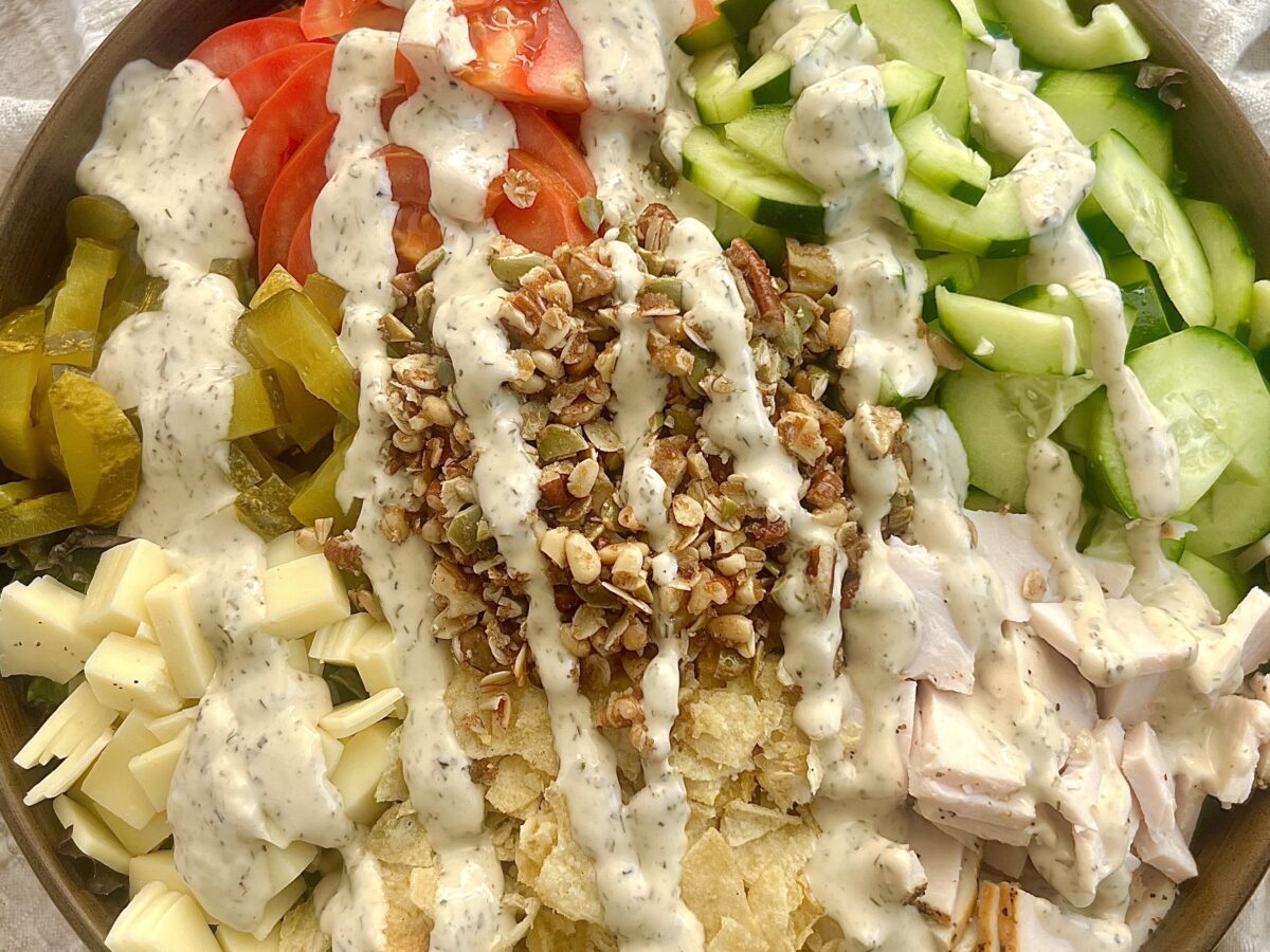 Copycat Local Foods Crunch Chicken “Sandwich” Salad