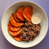 Hot Honey Beef & Sweet Potatoes