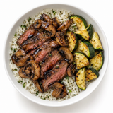 Balsamic Steak & Mushroom Bowl