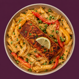 Blackened Salmon Cajun Pasta