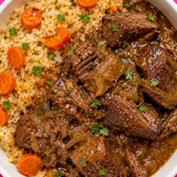 Braised Beef Cajun Rice & Gravy