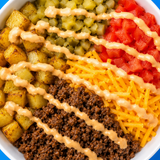 Cheeseburger Bowls w/ Gold Potatoes