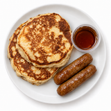 Protein Pancakes w/ Chicken Sausage