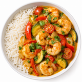 Coconut Curry Shrimp Rice Bowl