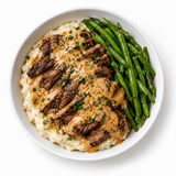 Creamy Cajun Steak & Mashed Potatoes