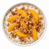 Peach Cobbler Overnight Oats