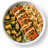 Honey Chipotle Salmon Eloté Bowl