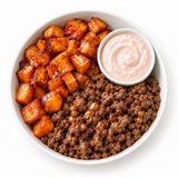 Hot Honey Beef & Sweet Potato Bowl