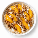 Peach Cobbler Overnight Oats