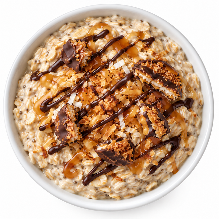 Samoas Girl Scout Cookie Overnight Oats