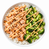 Spicy Mayo Sesame Salmon Sushi Bowl