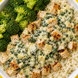 Spinach Artichoke Chicken & Rice
