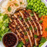 Sticky Soy Chicken Vermicelli Bowls