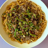 Chili Crunch Beef Sesame Noodle Bowl