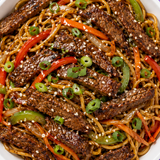 Mongolian Beef & Noodles