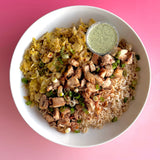 Parmesan Shaved Brussels Chicken Bowl