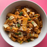 Spicy Pumpkin Beef Rigatoni