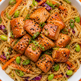 Sesame Salmon Noodle Bowls