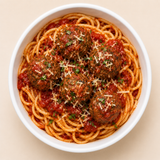 Spaghetti & Beef Meatballs