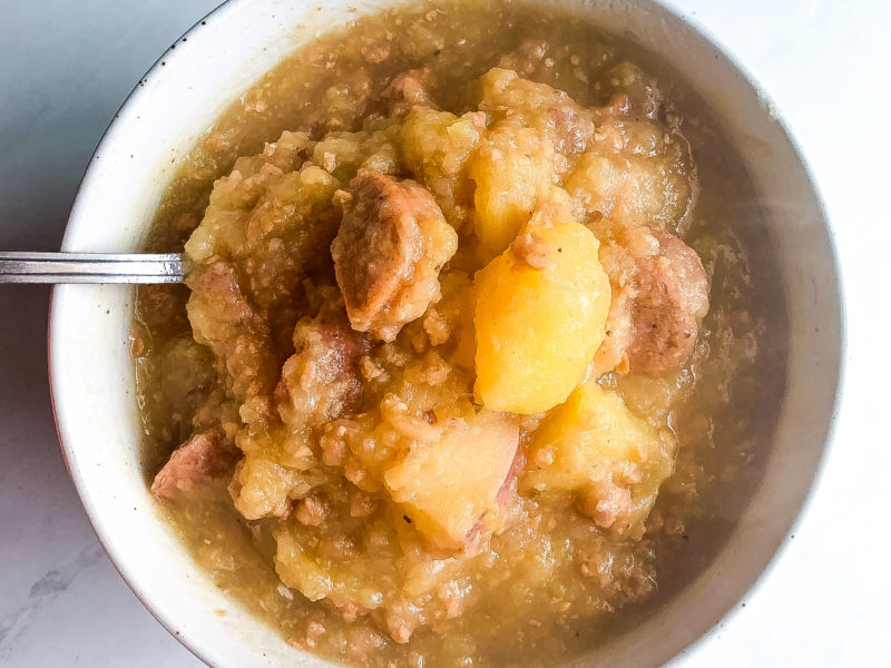Andouille Sausage Potato Leek Soup