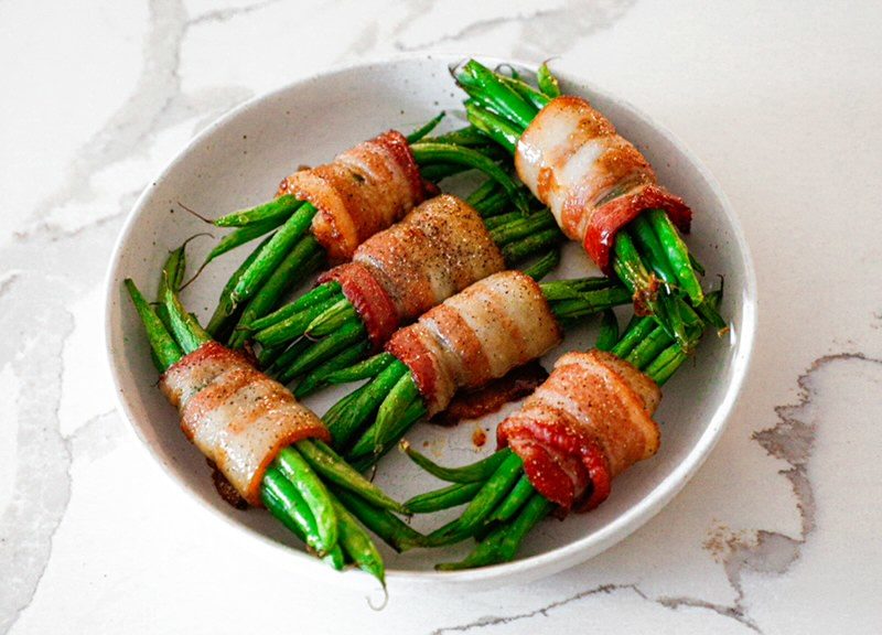 Brown Sugar Bacon Wrapped Green Beans