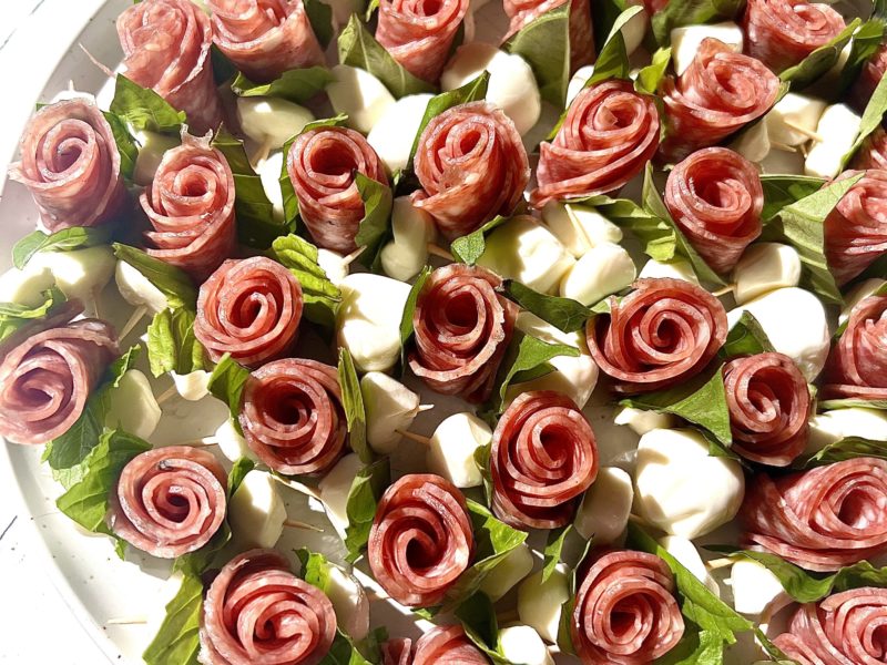 Valentine's Salami Roses